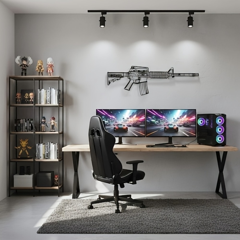 Rubber Mat Desk - CIFbuy M4 Rifle AR15 Gun Silhouette