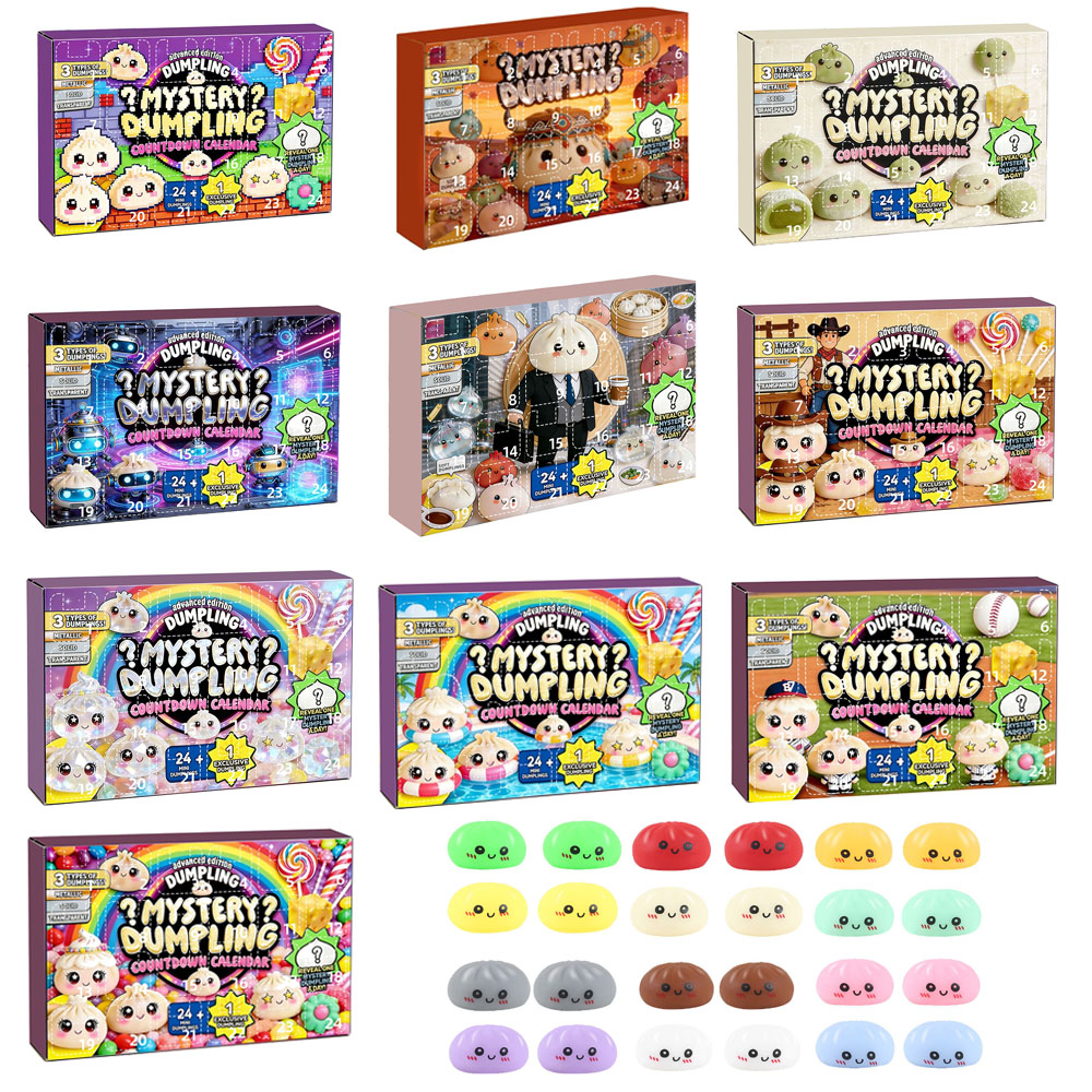Desk Setup Kids - Verrassings Dumpling Blind Box Countdown Kalender