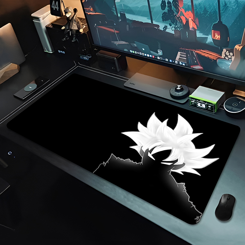 Desk Setup Black - DBZ Black Anime Muismat Dragon Ball