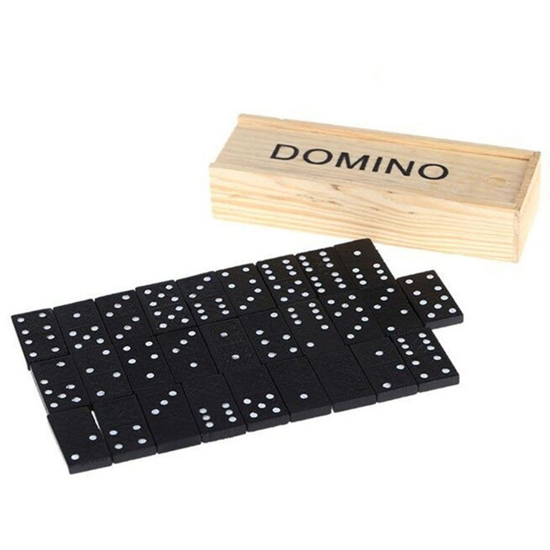 Desk Setup Kids - 28 stks/set Houten Domino Bordspellen Tafelspel