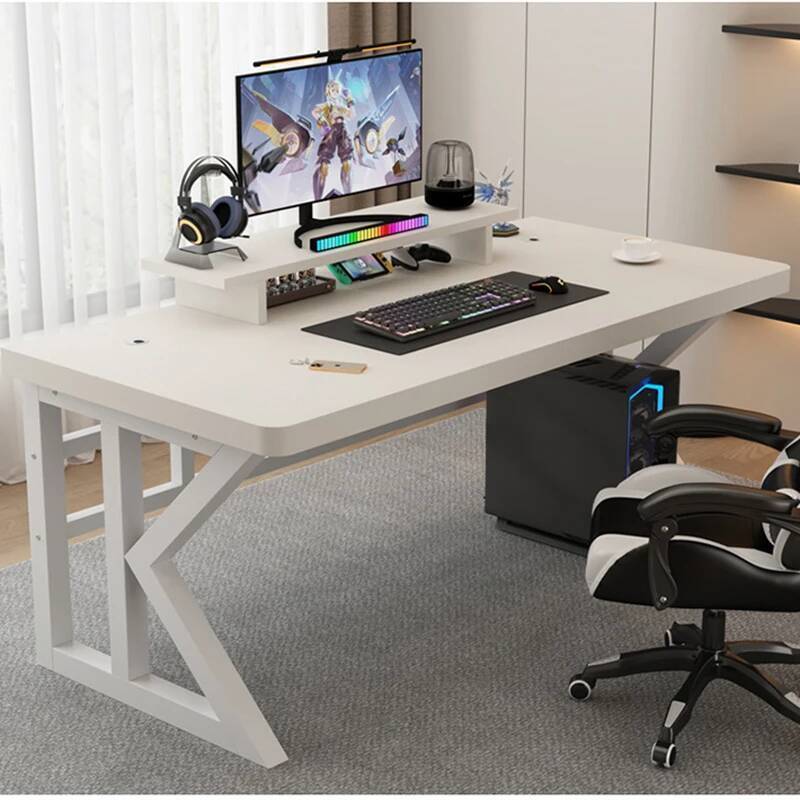 Desk Setup Monitor And Laptop - Vormige L-gamingbureautafel Buigbare laptoptafel in bed