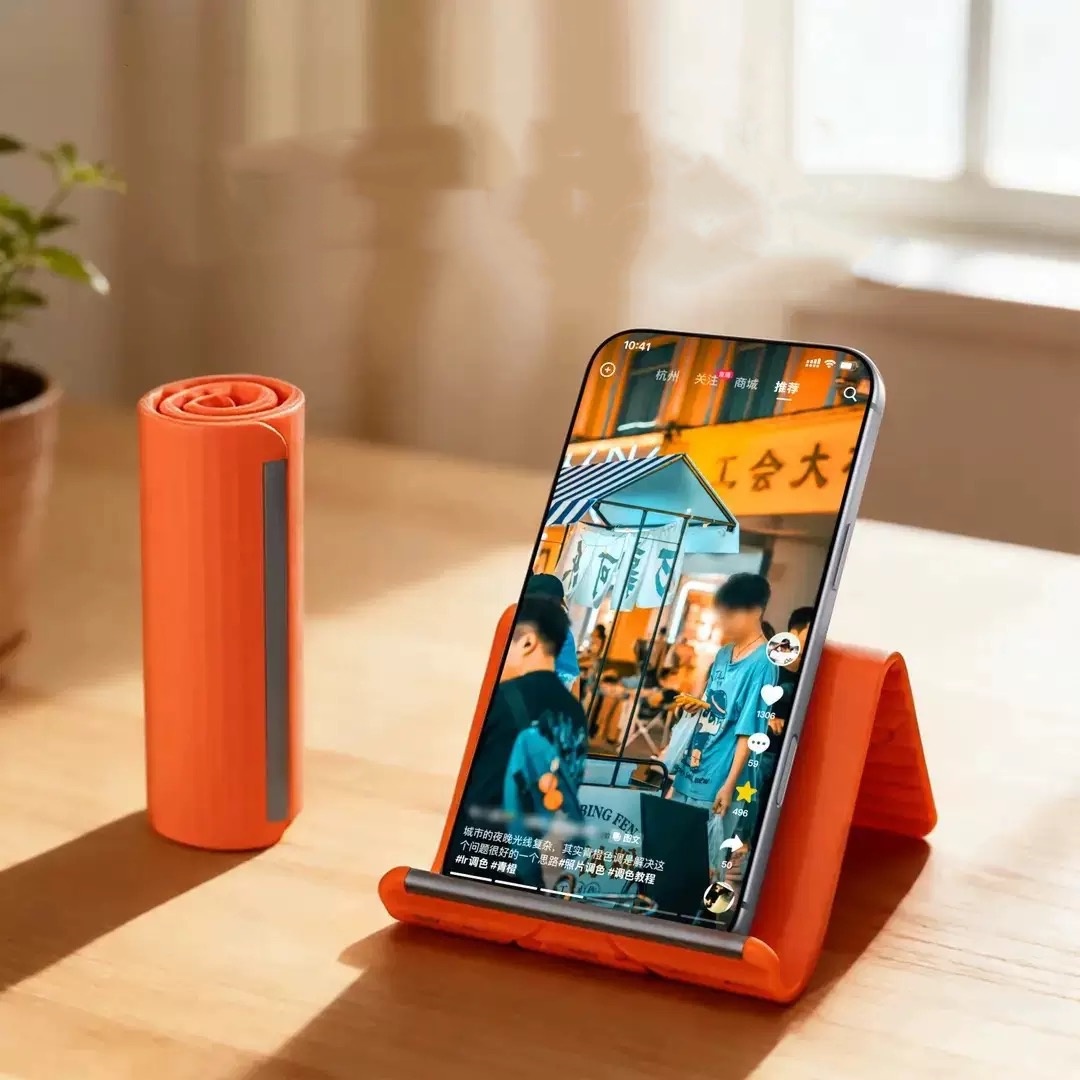 Desk Setup Table - Luie draagbare telefoonstandaard Siliconen desktop-tabletlaptophouder Creatieve