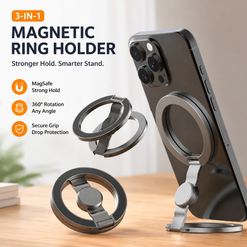 Dual Phone Holder - Magsafe Dual Ring Magnetische Telefoonhouder Fidget