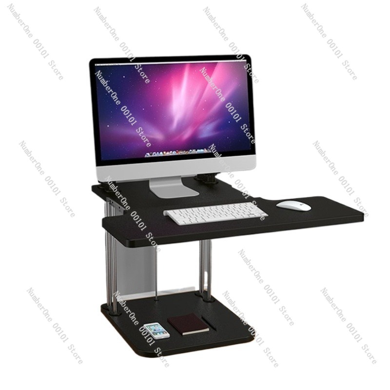 Desk Setup Monitor And Laptop - In hoogte verstelbare sta-bureauconverter voor desktopwerkstations,