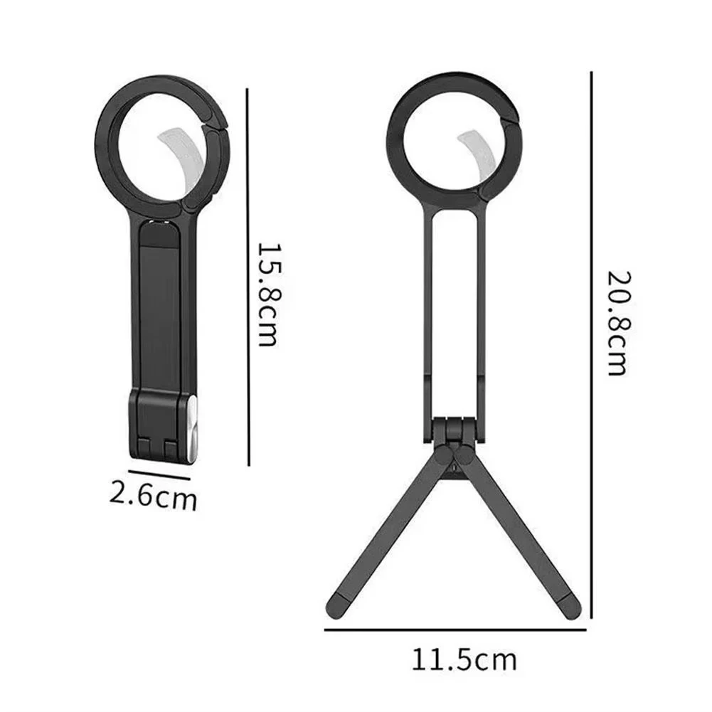 Dual Phone Holder - Alloy telefoonstatief met karabijnhaak voor iPhone
