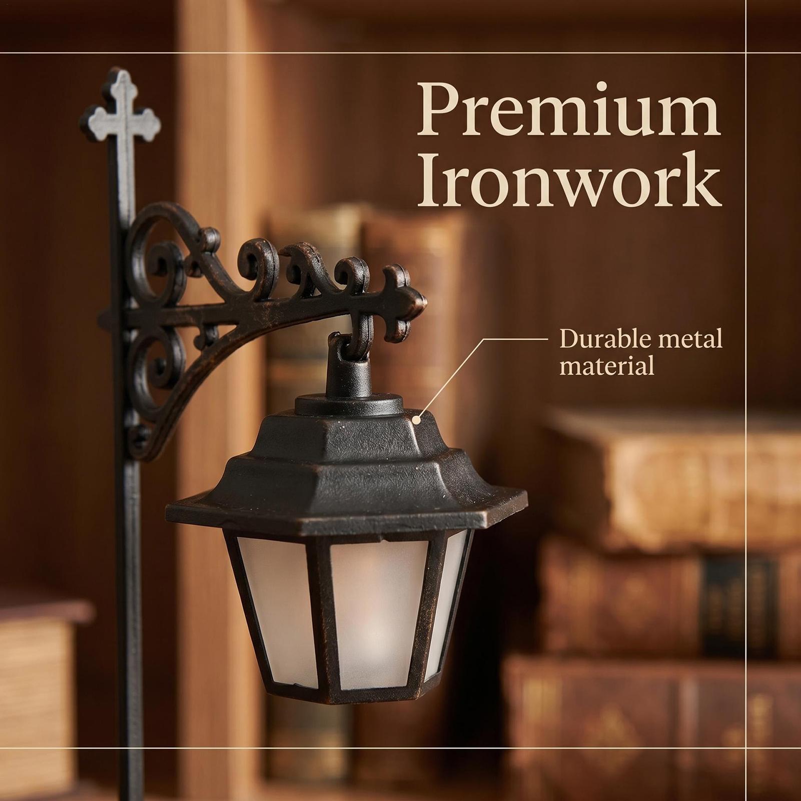 Desk Setup Vintage - LED Warme Lantaarn Decoratieve Boekenplankverlichting Boekenplanklamp