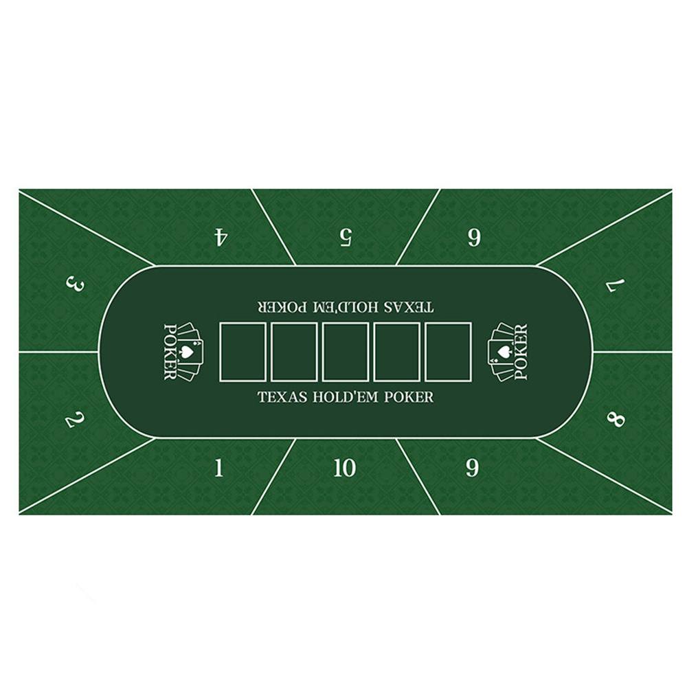 Rubber Mat Desk - Casino Texas Hold'em Tafelmat Rubberen Poker