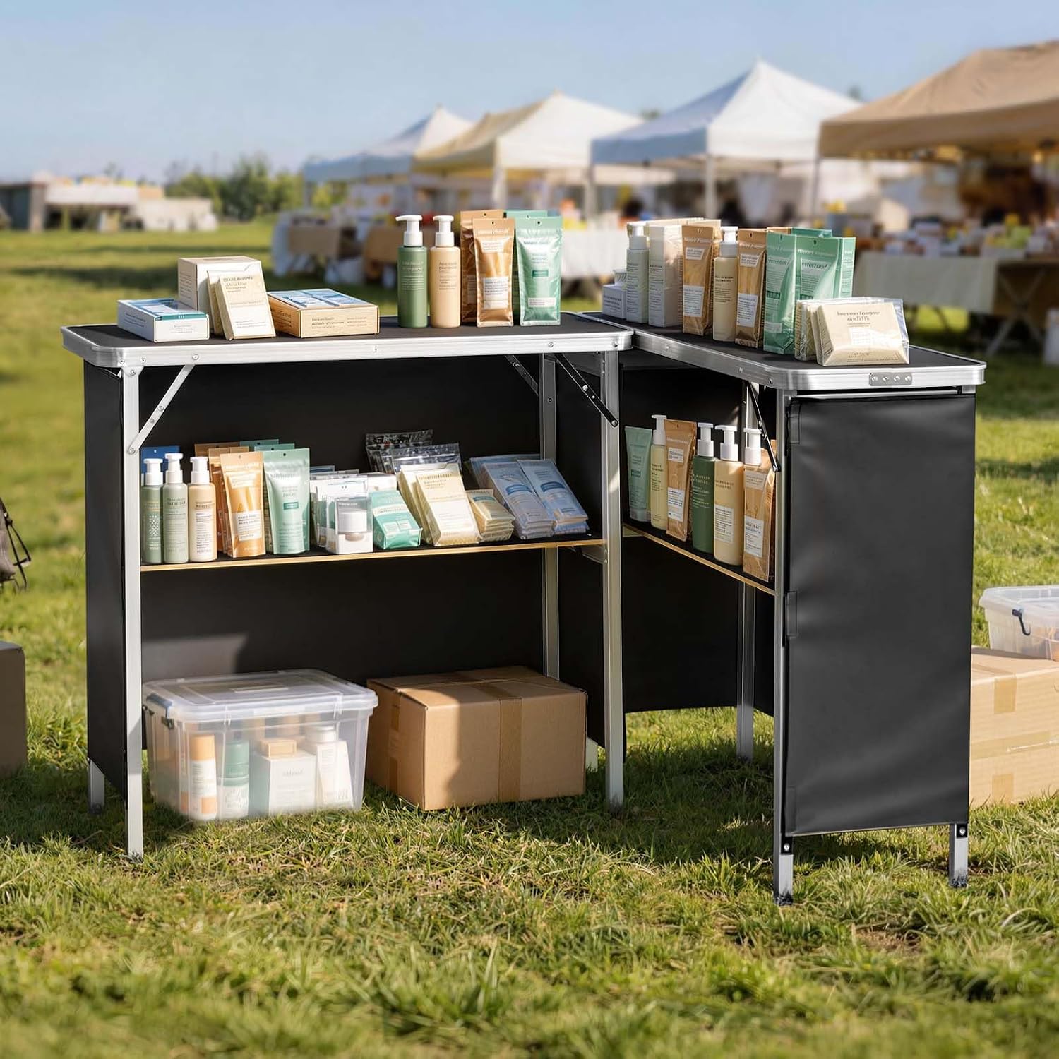 Draagbare opklapbare bartafels - Desk Setup Black recensie en prijs