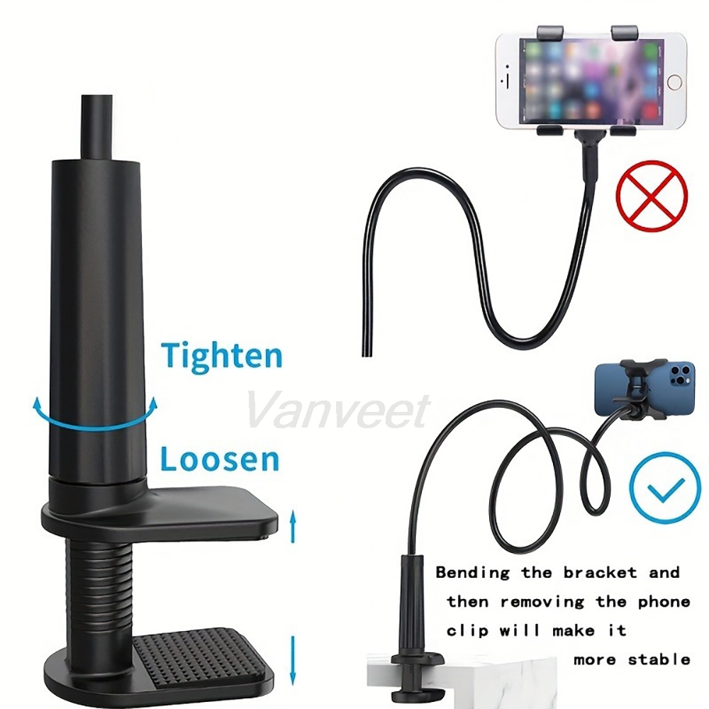 360 °   Mobiele telefoonhouder - Desk Setup Table recensie en prijs