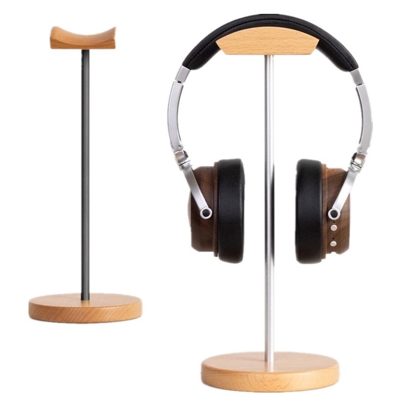 Houten en aluminium hoofdtelef - Desk Setup Desk recensie en prijs
