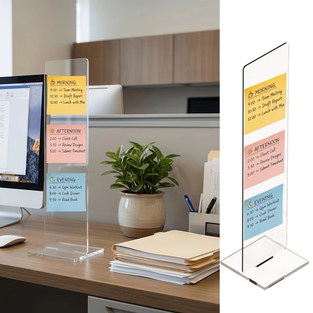 Duurzaam acryl memo-berichtbor - Sticky Memo Holder recensie en prijs