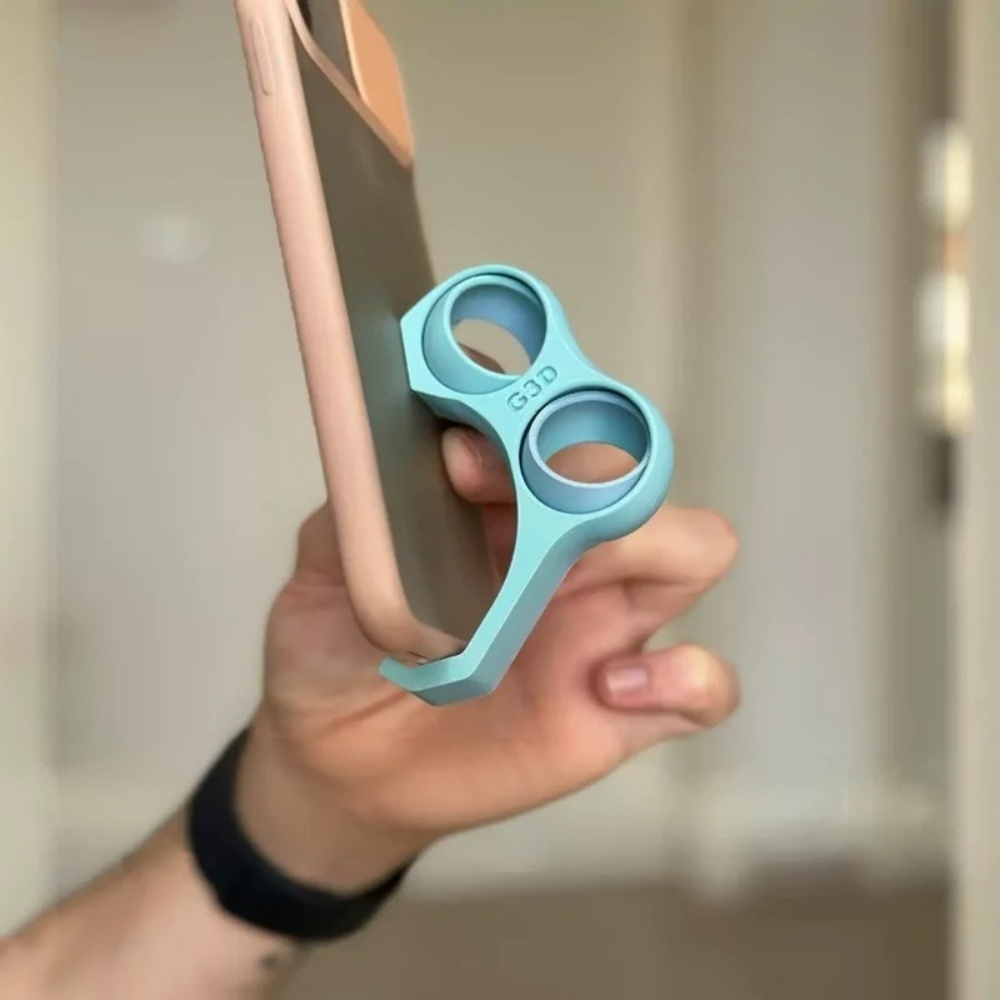 Universele draagbare dubbele v - Dual Phone Holder recensie en prijs