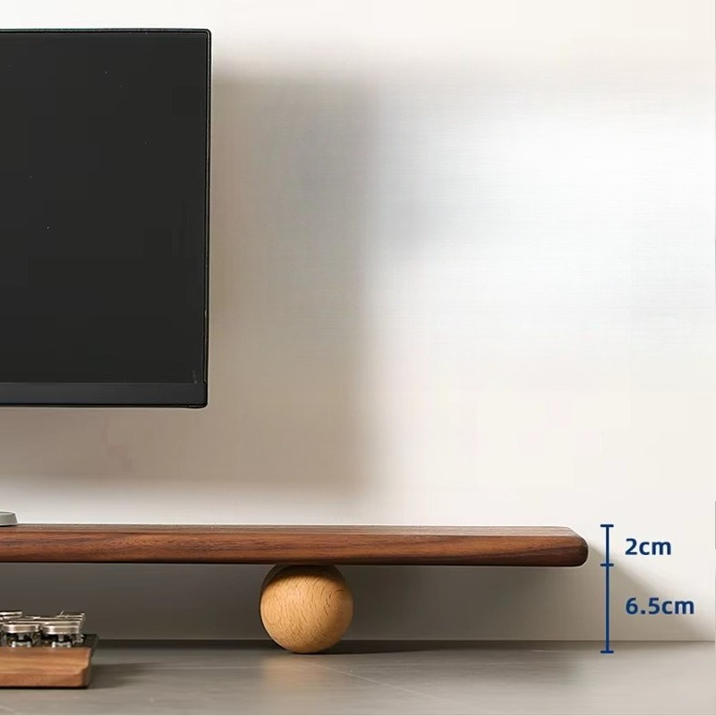 Massief Houten Monitor Riser L - Desk Setup Monitor And Laptop recensie en prijs
