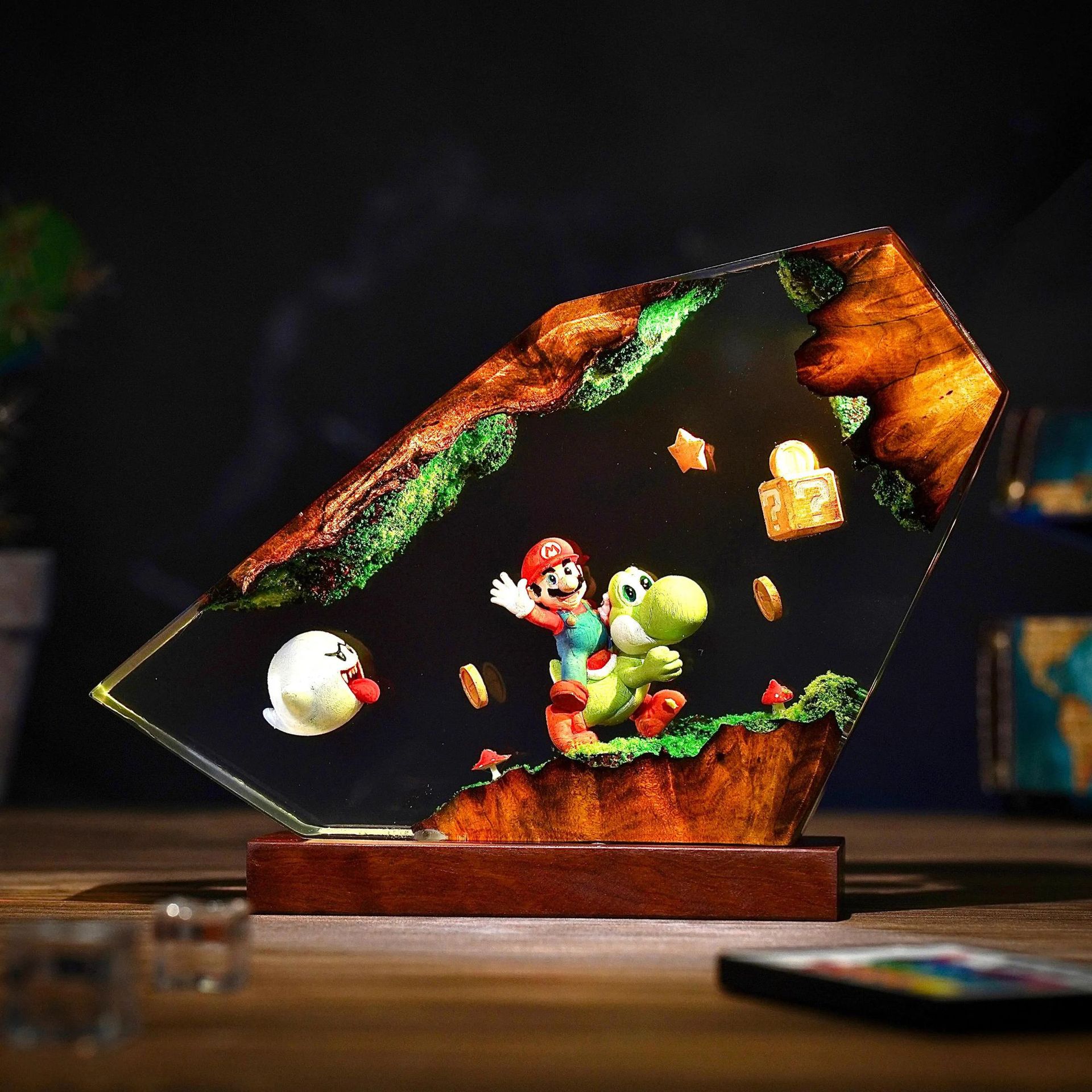 Tafellamp van hars, cartoon an - Desk Setup Desk recensie en prijs