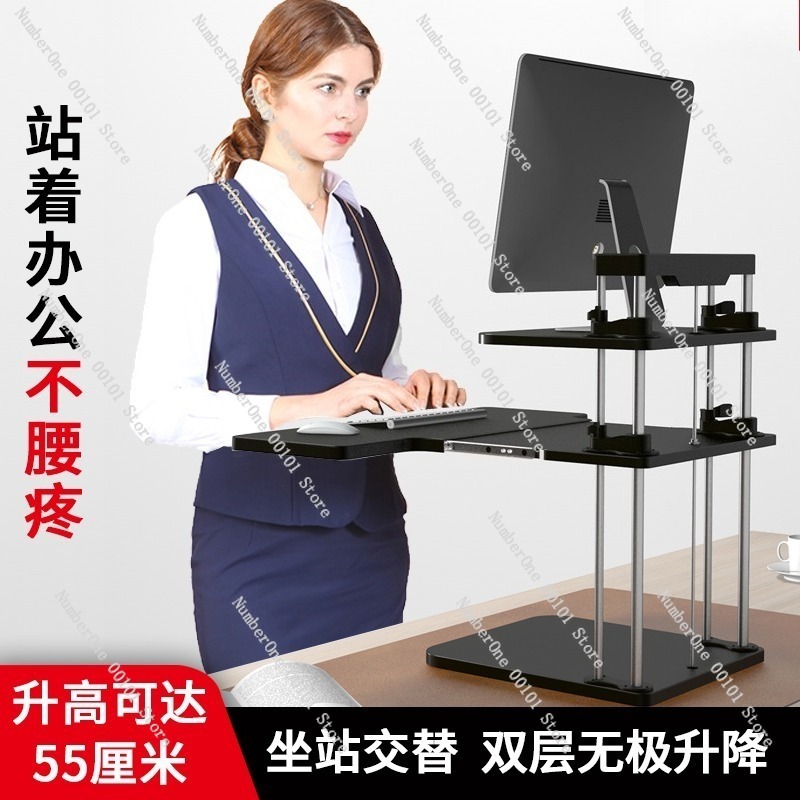In hoogte verstelbare sta-bure - Desk Setup Monitor And Laptop recensie en prijs
