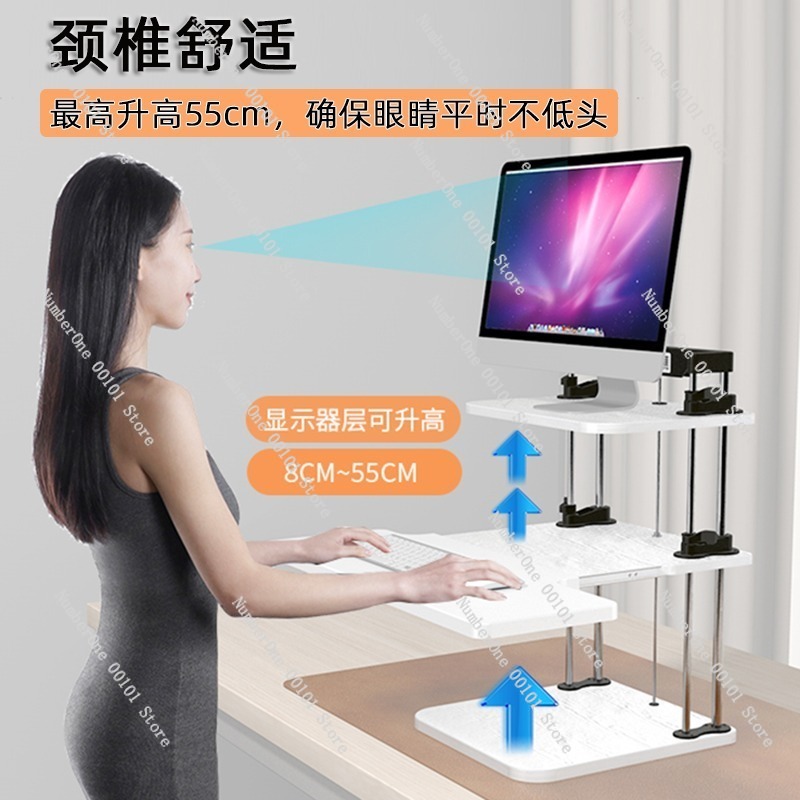In hoogte verstelbare sta-bure - Desk Setup Monitor And Laptop recensie en prijs