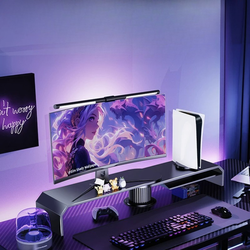 Gaming Dubbele Monitorstandaar - Desk Setup Monitor And Laptop recensie en prijs