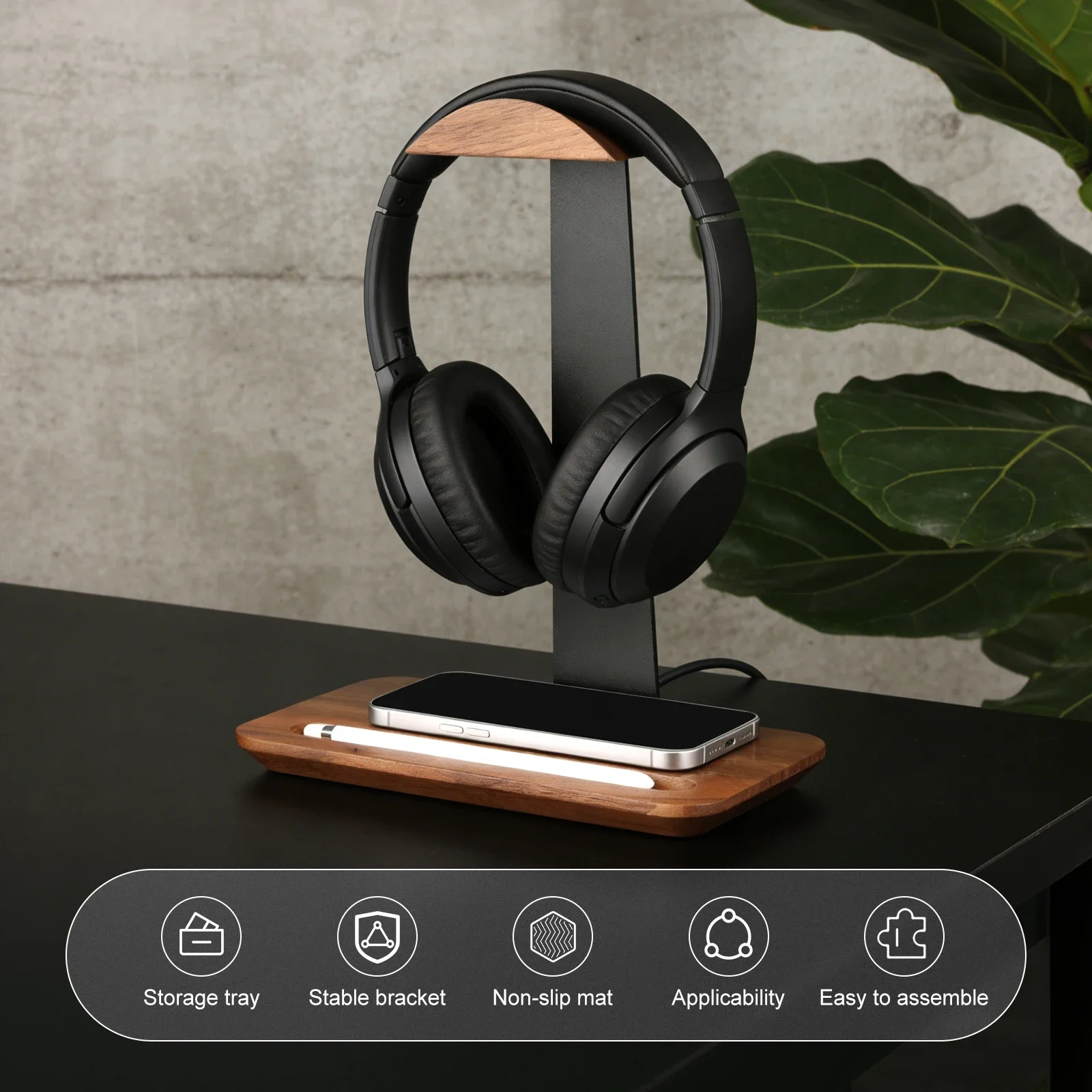 Universele houten hoofdtelefoo - Desk Setup Desk recensie en prijs