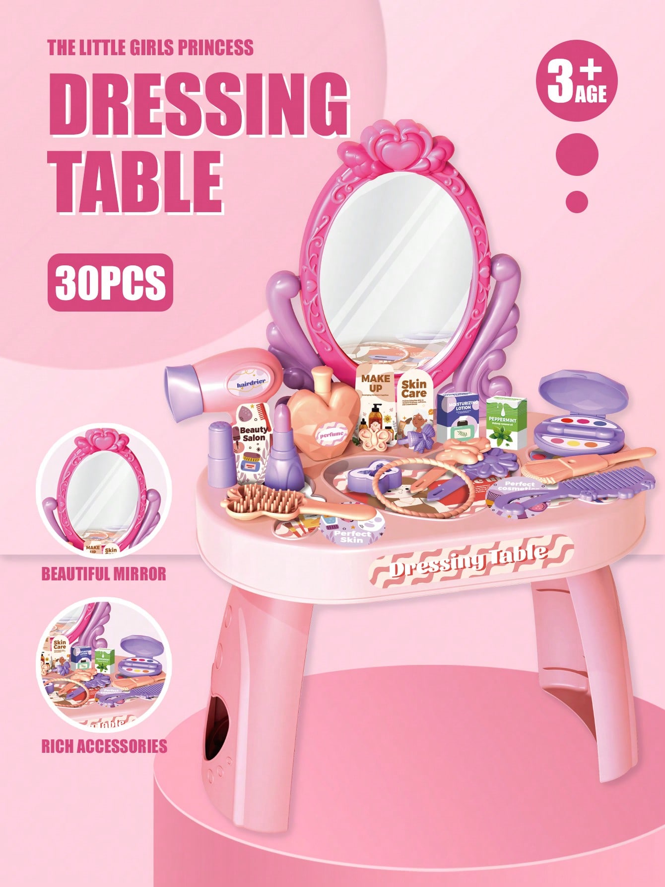 Kinderprinsessen kaptafel spee - Desk Setup Girl recensie en prijs