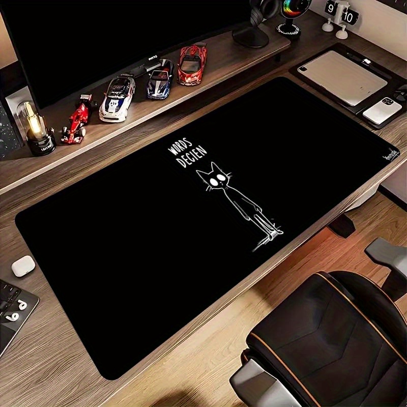Grappige schets Cat Words Deci - Desk Setup For Work recensie en prijs