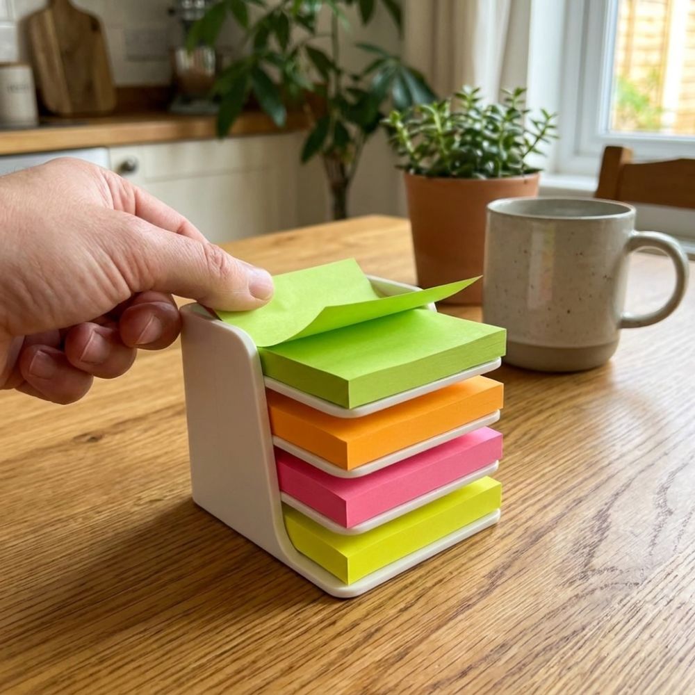 Stapelbare houder voor plaknot - Sticky Memo Holder recensie en prijs