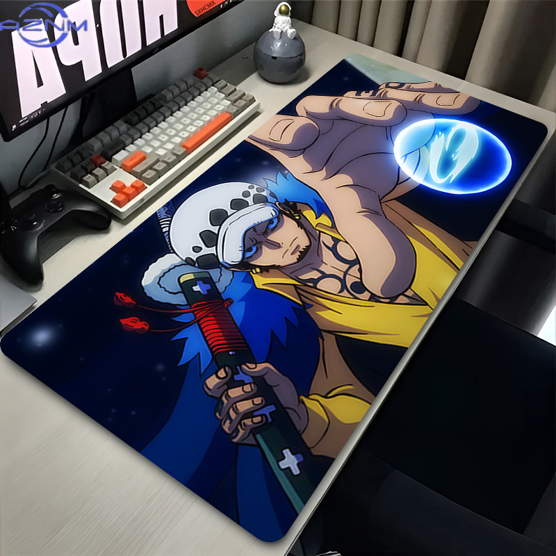 Muismat Trafalgar Law Zwart Ga - Desk Setup Black recensie en prijs