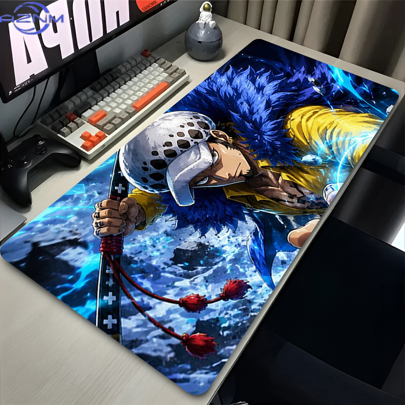Muismat Trafalgar Law Zwart Ga - Desk Setup Black recensie en prijs